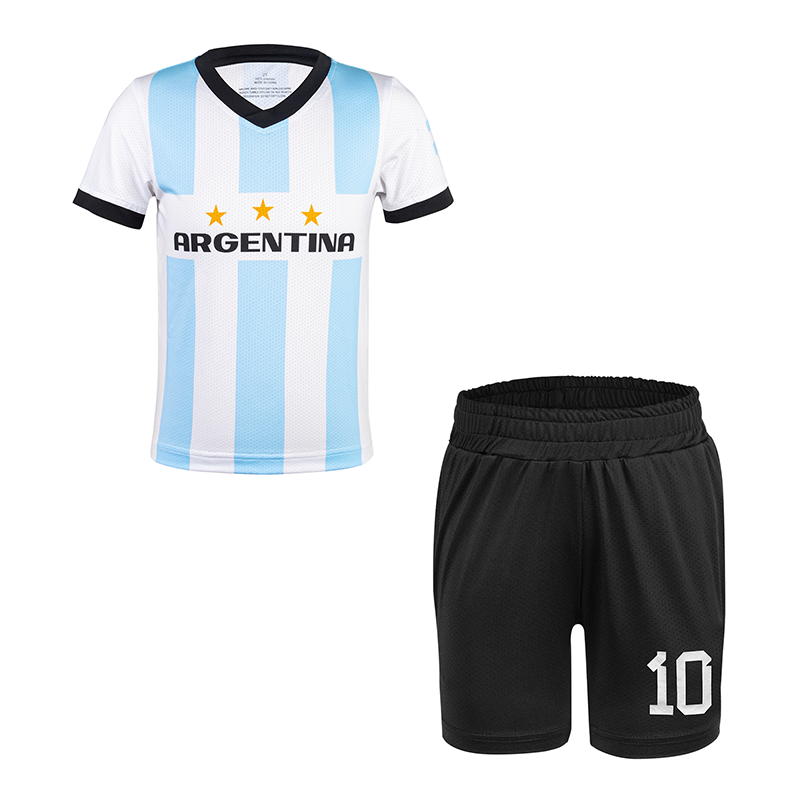 Argentina Team Kids Soccer Uniform Outfit Baby Football Kit – BBK STAR
