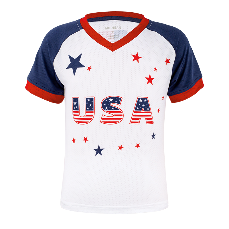 Kids Soccer Jersey Set Boys Girls Casual Sport T-Shirt Shorts