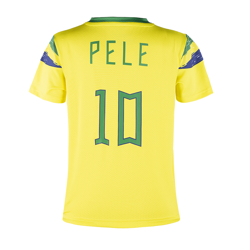 Camiseta de fútbol para niños del equipo de Brasil Kit de fútbol personalizado para niños