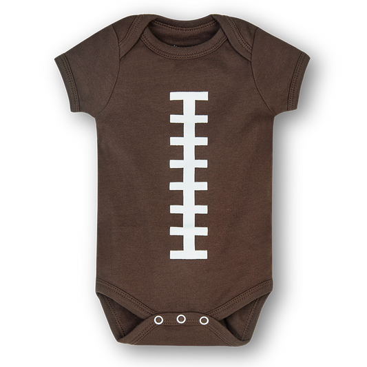Baby Football Onesie Envelope-Neck