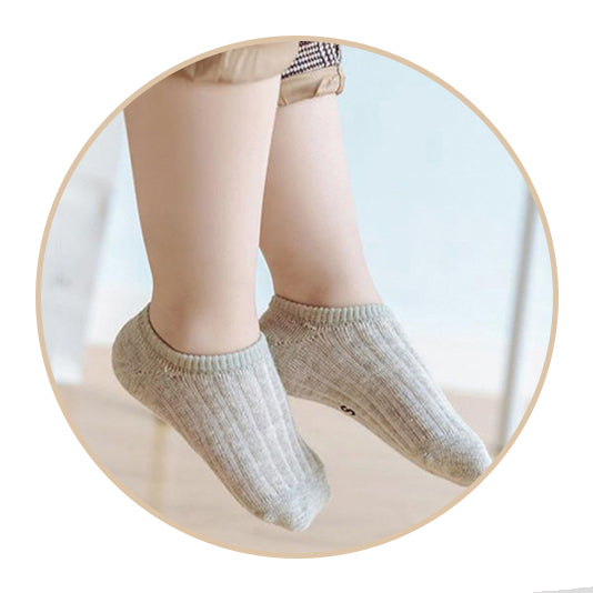 Calcetines invisibles para bebés, niños pequeños y niños, calcetines ocultos de corte bajo