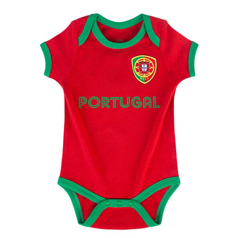 Portugal Baby Soccer Jersey Infant Onesie Newborn Romper BBK STAR