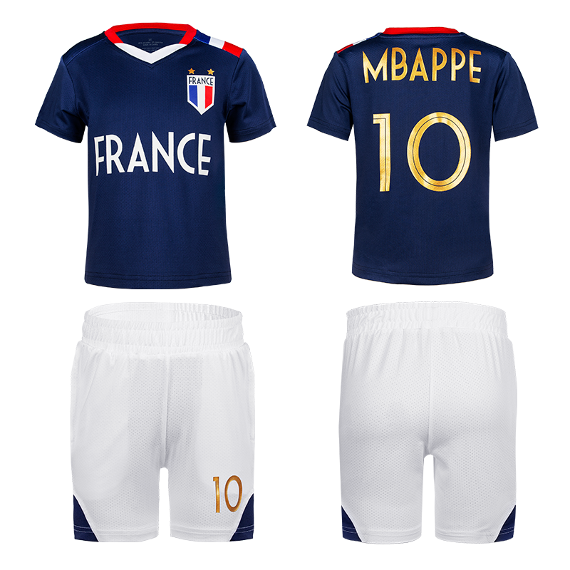 Mbappe France Baby Soccer Jersey Outfit Uniform Style 1
