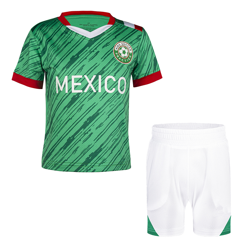 Mexico Team Baby Soccer Jersey Outfit Style - 2