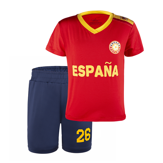 Spain Team Baby Soccer Jersey Outfit