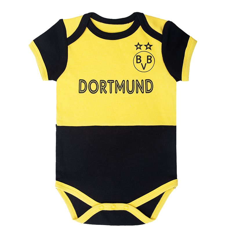 Dortmund Infant Soccer Jersey Bodysuit Envelope-Neck