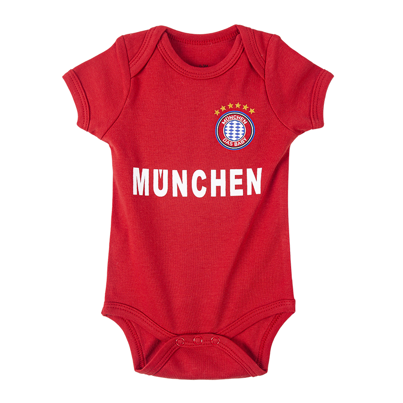 Bayern Infant Soccer Jersey Bodysuit Envelope-Neck