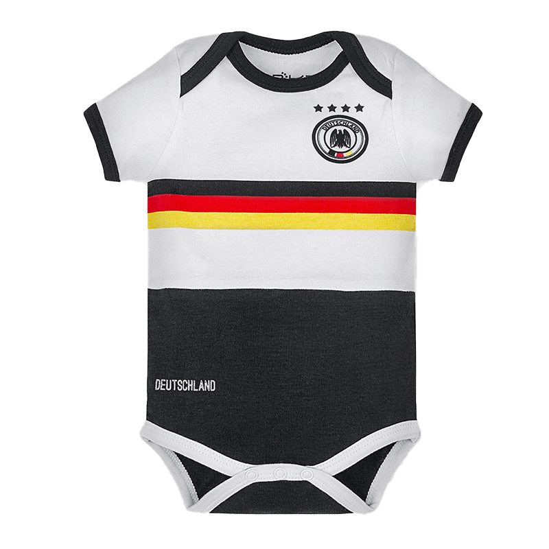 Germany Infant Soccer Jersey Bodysuit Envelope-Neck