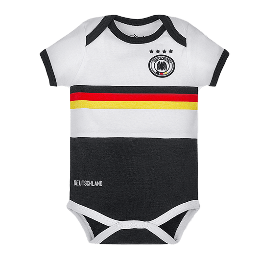 Germany Infant Soccer Jersey Bodysuit Envelope-Neck