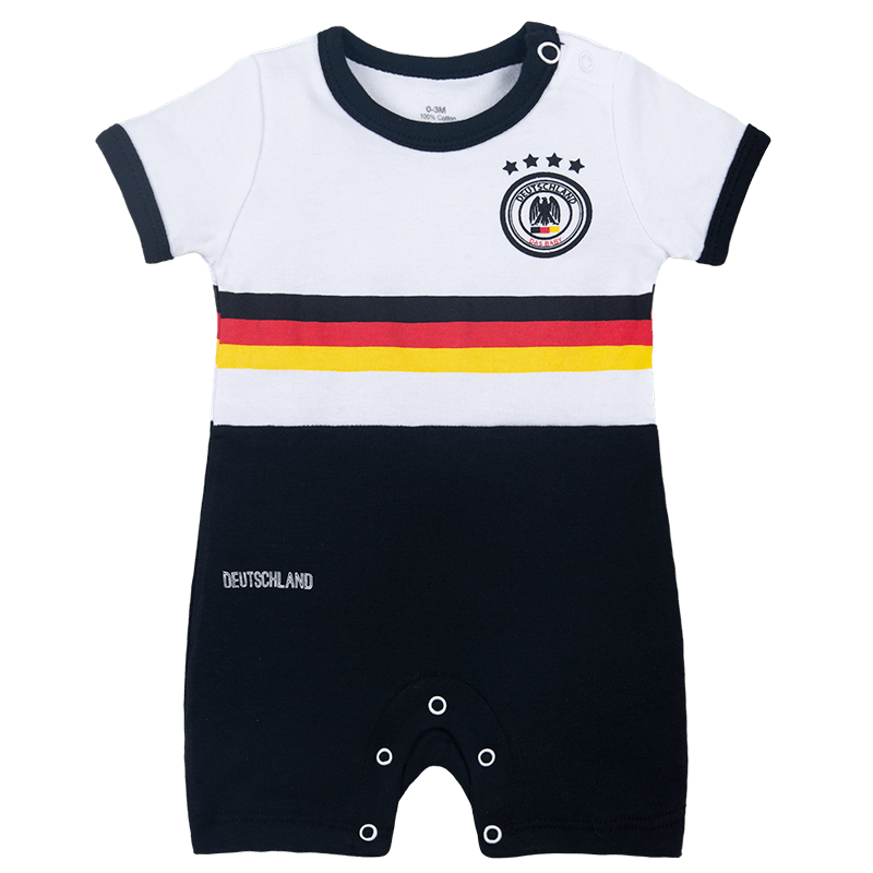 Germany Infant Soccer Jersey Romper Front Plackets