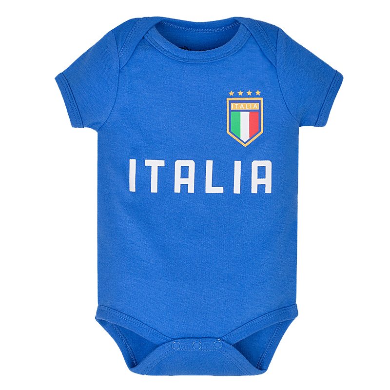 Italy Infant Soccer Jersey Bodysuit Envelope-Neck